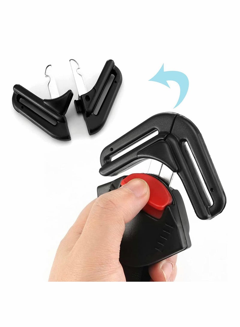 SOLARAE Adjustable Toddler Safety Harness Locking Buckle Clip for Strollers and High Chairs - Universal Baby Seat Harness Clip for Enhanced Child Security - Image 2