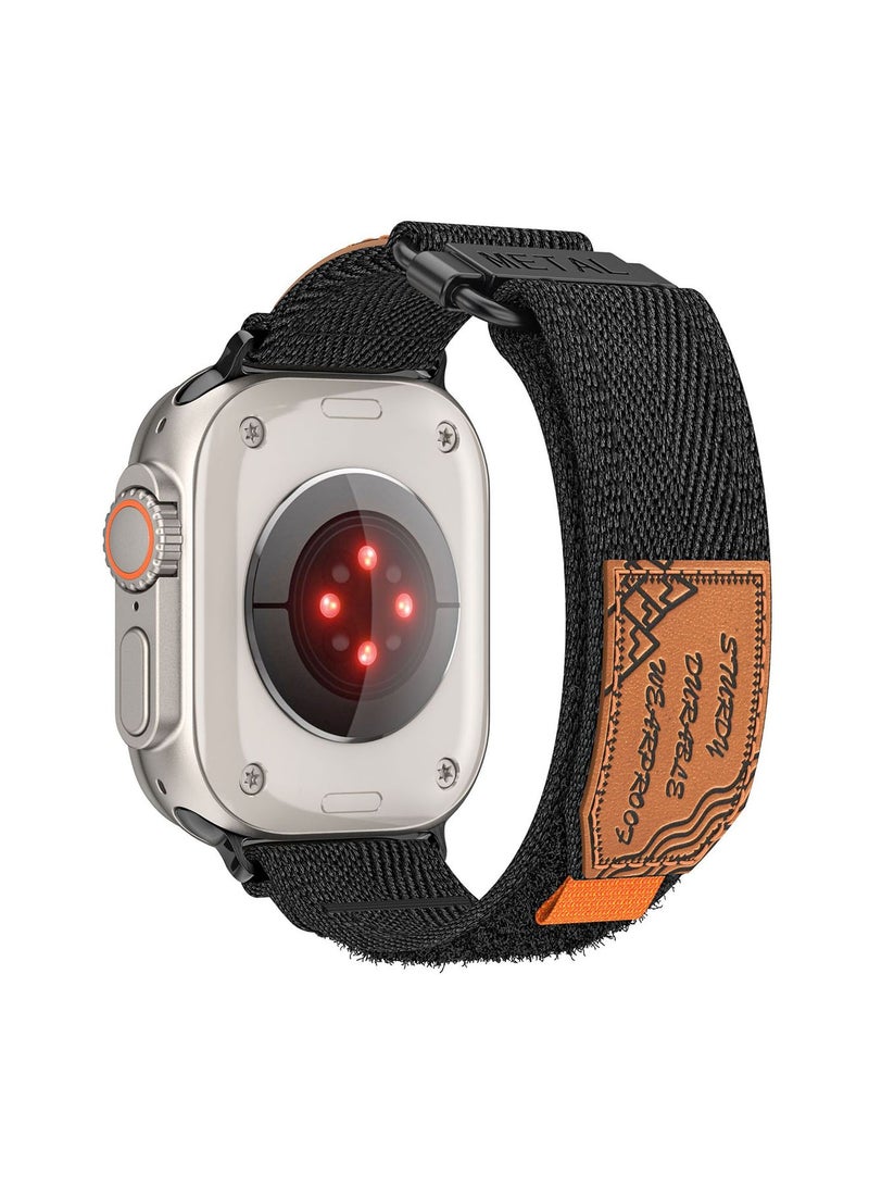 Compatible with iWatch Band 42mm 44mm 45mm 49mm Adjustable Nylon Woven Sport Strap for iWatch Series Ultra/8/7/SE/6/5/4/3/2/1 - Image 1