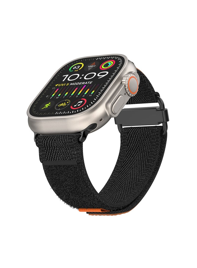 Compatible with iWatch Band 42mm 44mm 45mm 49mm Adjustable Nylon Woven Sport Strap for iWatch Series Ultra/8/7/SE/6/5/4/3/2/1 - Image 3