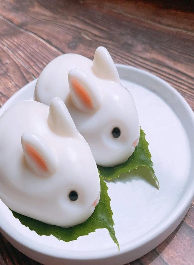AUOCATTAIL 3D Easter Bunny Silicone Mold Rabbit Shape 6 Cavity Silicone Chocolate Cake Pudding French Dessert Fondant Mold Rabbit DIY Tools Accessories - Image 4