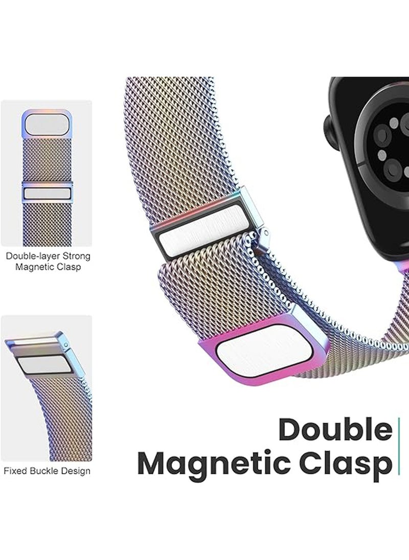 Generic - Metal Stainless Steel Bands Compatible With Apple Watch Bands 42/44/45/49mm For Women Men With Loop Magnetic Milanese Mesh Strap For iWatch Ultra/Ultra 2/Hermès Series 9 8 7 6 5 4 3 2 1 SE - Image 1