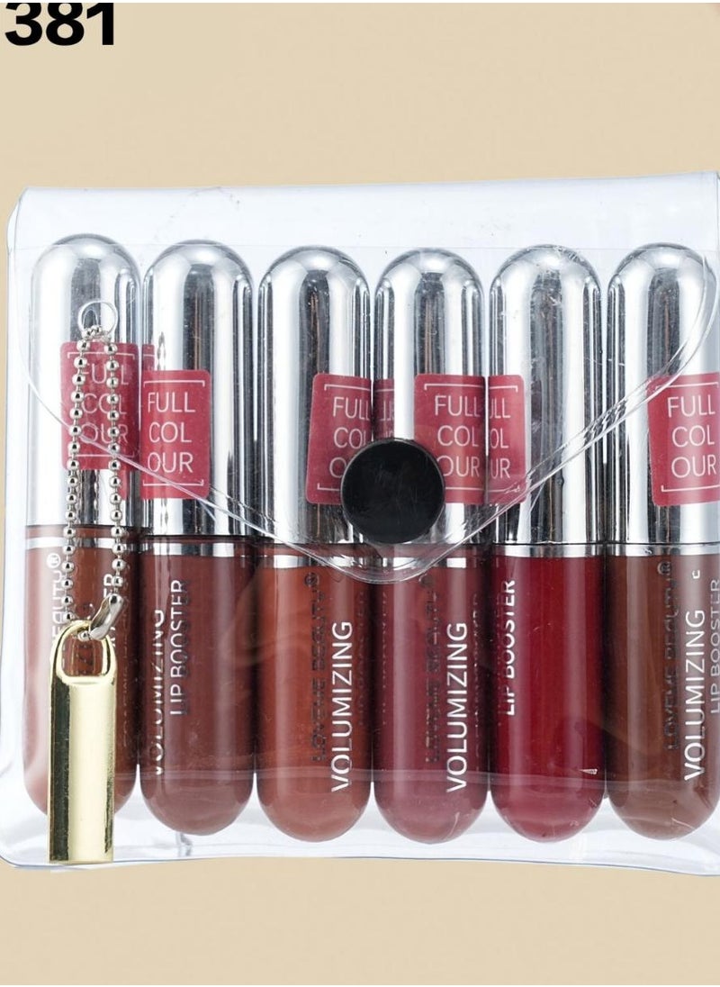 LOVEME BEAUTY 6 pcs VOLUMIZING LIQUID LIPSTICK 