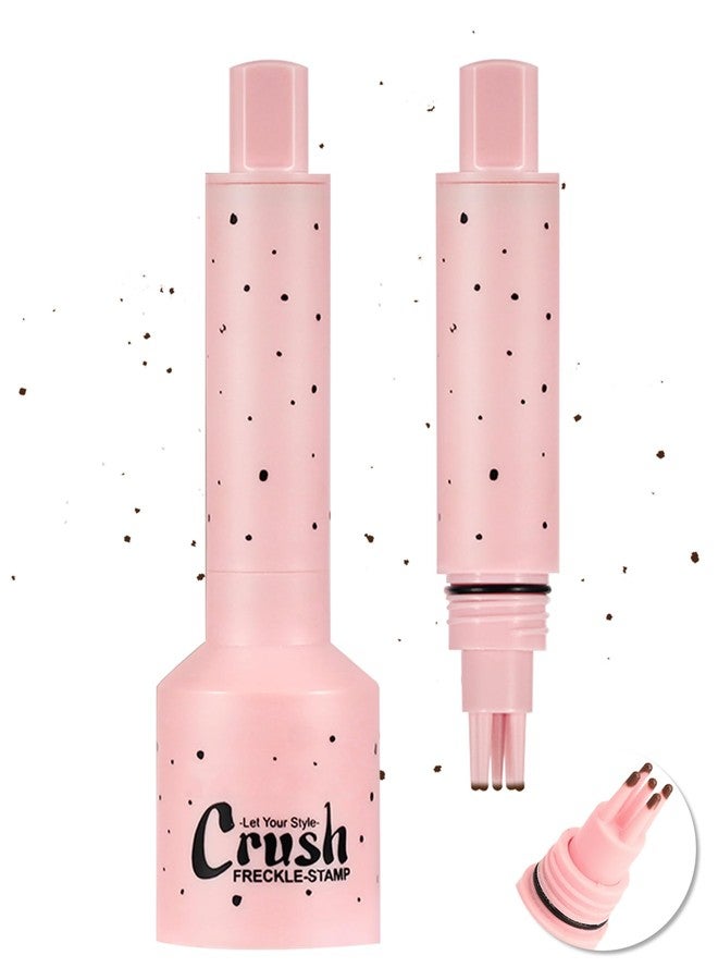 LYSdefeu Freckle Stamp, Natural Vivid Faux Freckles Pen, Long Lasting Waterproof Quick Dry Magical Fake Freckle Stamp Pencil, Get Sun-kissed Stars Makeup in One Press, Makeup Gift for Women Girls - 03 Deep - Image 1