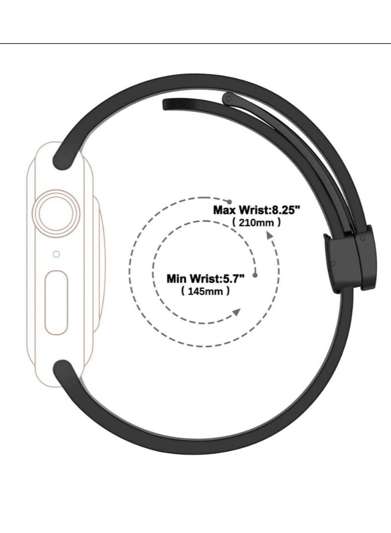 Apple Watch strap with magnetic closure  size 42/44/45/49  navy blue - Image 5