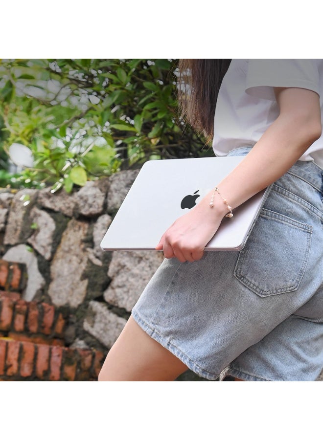 Crystal Clear Hard Shell Case for MacBook Air 13.6 inch 2026 2025 2024 2023 2022 Release M5 M4 M3 M2 A3449 A3240 A3113 A2681 - Transparent - Image 5