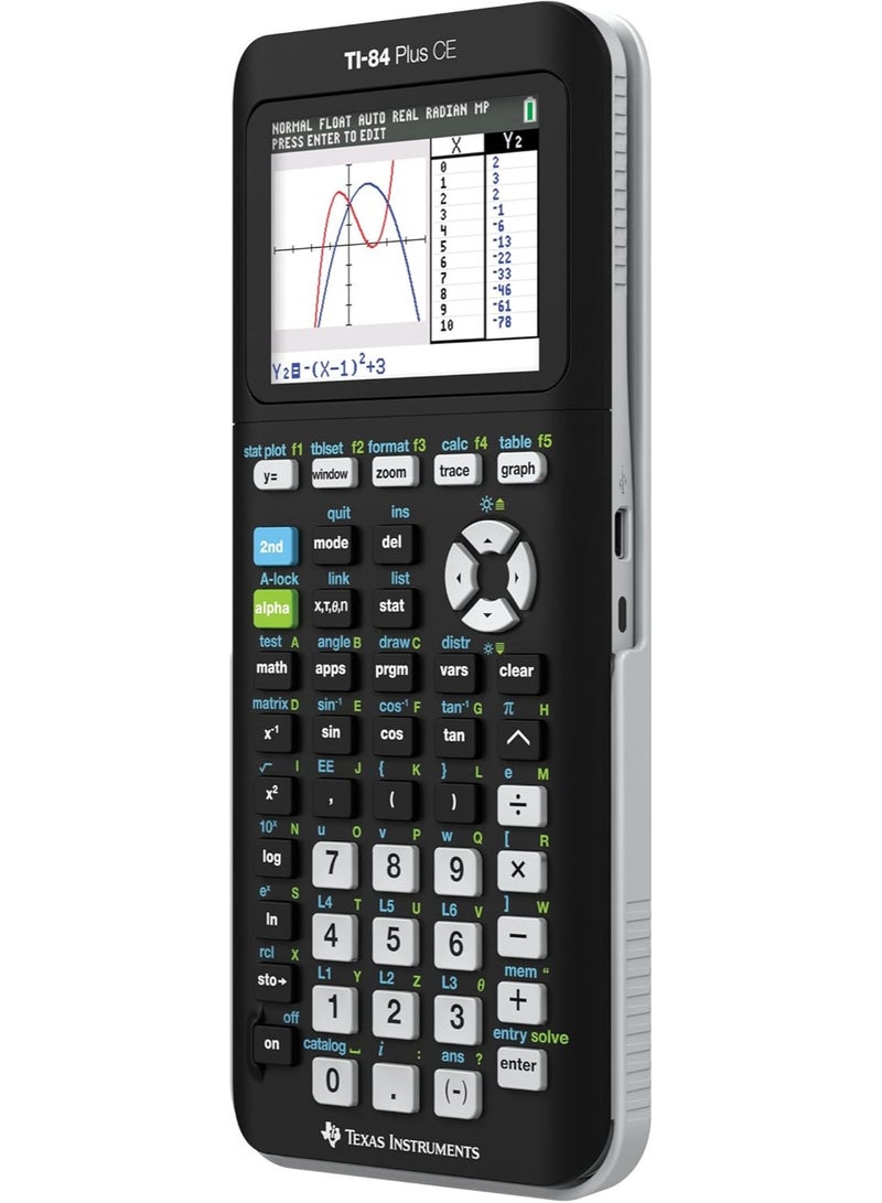 Texas Instruments TI-84 PLUS CE Graphing Calculator, Black (Frustration-Free Packaging) (84PLCE/PWB/2L1/A) - Image 3