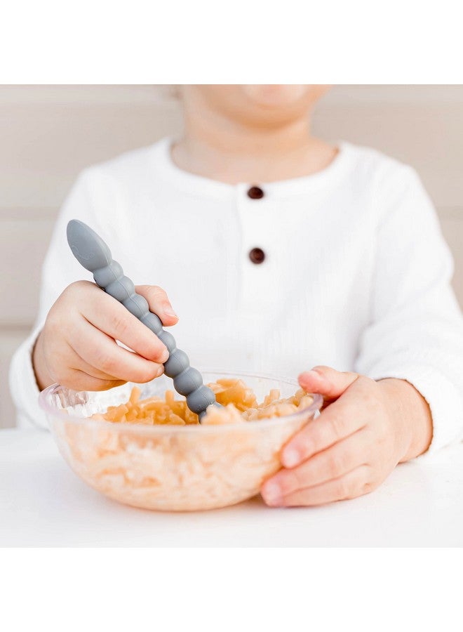 Ryan & Rose Ryan & Rose Cutie Tensils Baby Spoon and Fork [2 Pack] (Charcoal) - Image 4