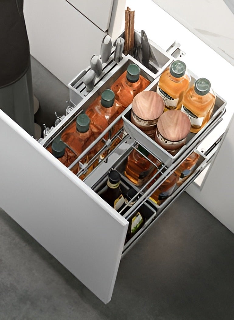 Generic Spice and Utensils Pull-Out Kitchen Organizer – Convenient Storage Solution - Image 1