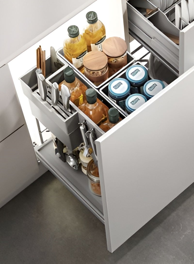 Generic Spice and Utensils Pull-Out Kitchen Organizer – Convenient Storage Solution - Image 2