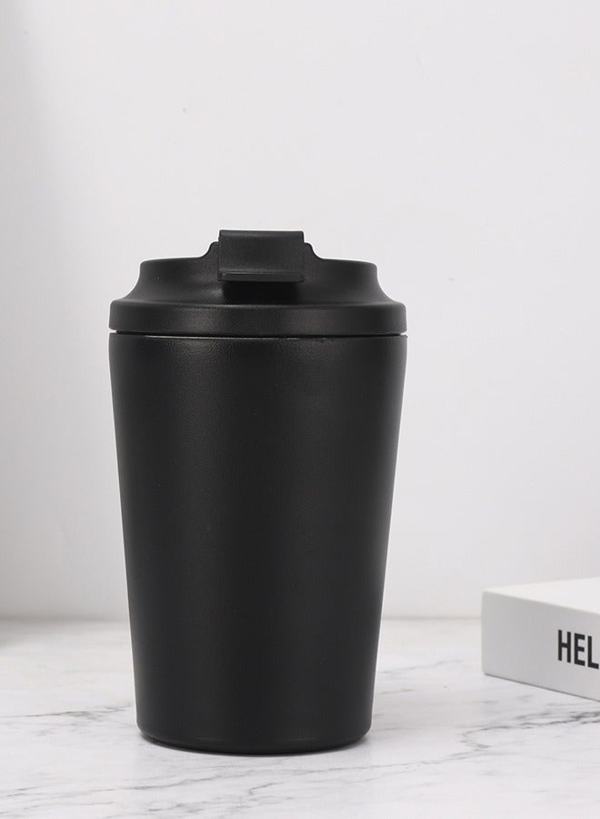 Insulated Coffee Travel Mug 12oz, Stainless Steel Coffee Cup with Leak Proof Lid, BPA Free Hot/Cold Reusable Coffee Cup Suitable for Car, Daily, Travel and Gifts, Black  - Image 2