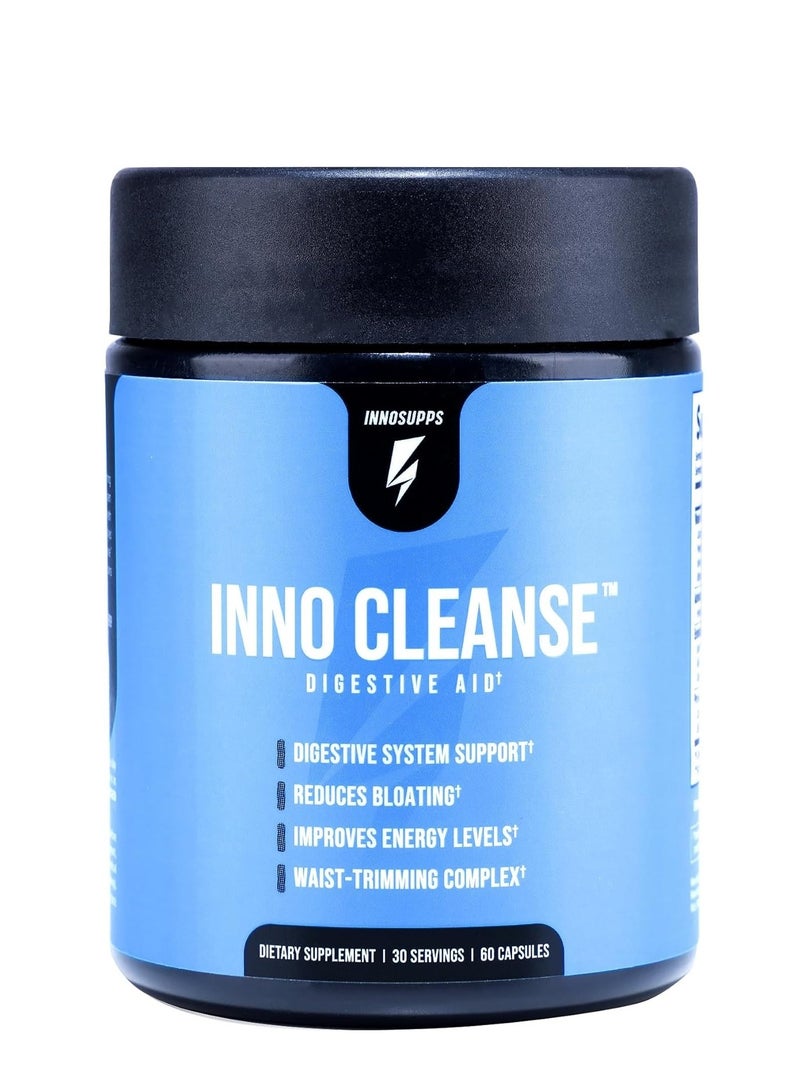 innosupps Inno Cleanse - مركب تشذيب الخصر | دعم الجهاز الهضمي ومساعدته | تقليل الانتفاخ | يحسن مستويات الطاقة | خالي من الغلوتين ، صديق للنباتيين - Image 1