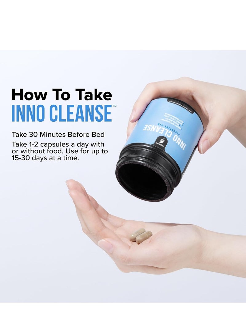 innosupps Inno Cleanse - مركب تشذيب الخصر | دعم الجهاز الهضمي ومساعدته | تقليل الانتفاخ | يحسن مستويات الطاقة | خالي من الغلوتين ، صديق للنباتيين - Image 4