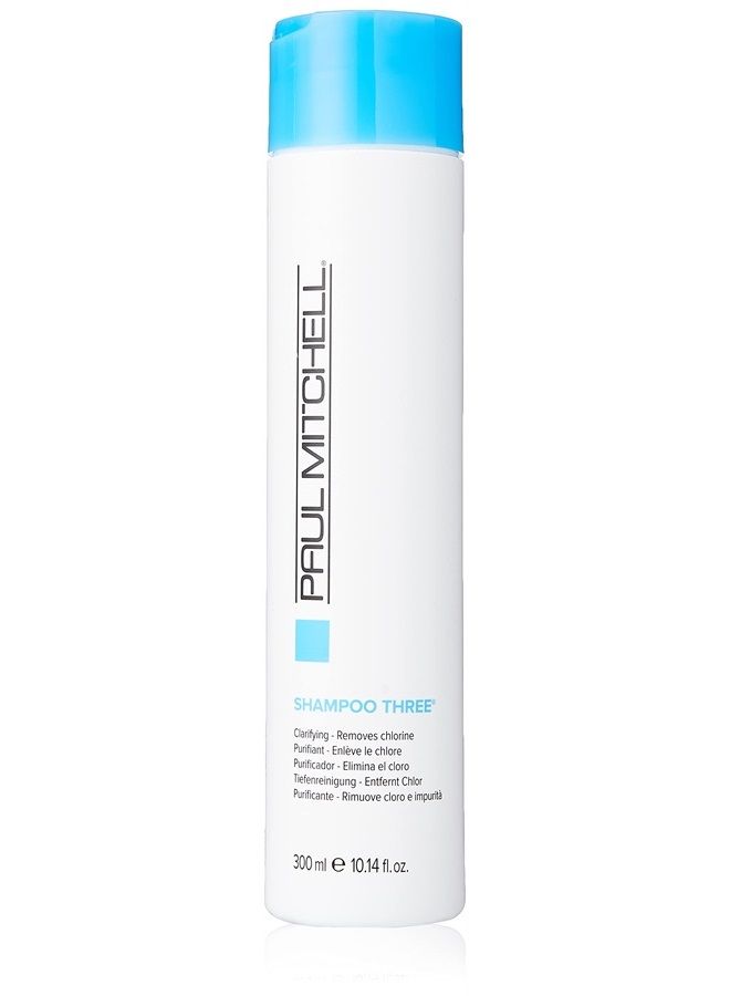 Paul Mitchell Shampoo Three, Clarifying, Removes Chlorine, For All Hair Types, 10.14 Fl Oz