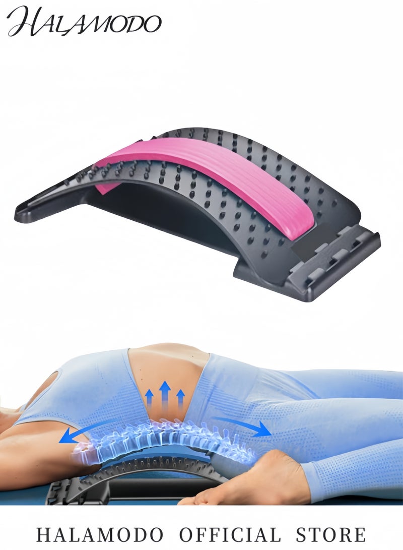 Halamodo Back Stretcher for Lower Back Pain Relief Multi-Level Back Pain Relief Device Lumbar Support Stretcher with 3 Adjustable Settings for Herniated Disc & Sciatica & Scoliosis - Image 3