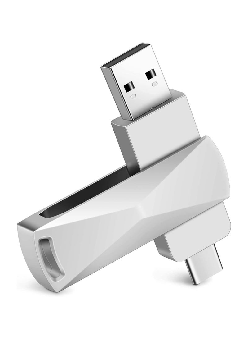 GUDOO USB Flash Drive 2TB USB 3.0 Memory Stick Thumb Drive USB C Drive with Type C for Smartphones MacBook PC Tablets for Photos Videos Documents - Image 1