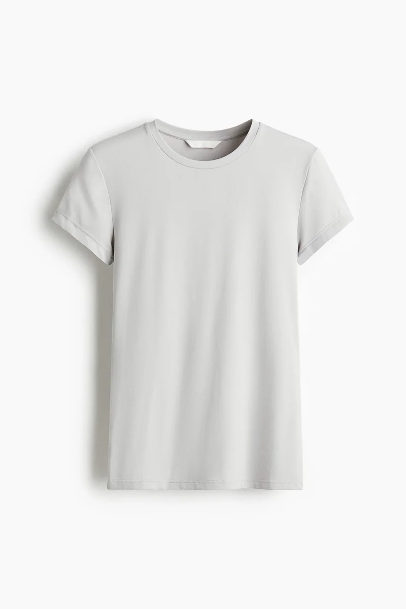 H&M Fitted microfibre T-shirt