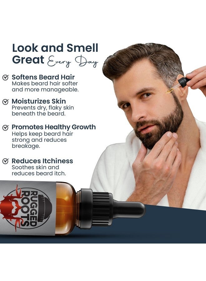 Rugged Roots Beard Oil-Honest Premium Beard Care-Great for Dry Itchy Beard-Soften, Soothe with All Natural Jojoba,Argan,Grape Seed- Unique Stocking Stuffers for Men (Smooth Rider) - Image 2