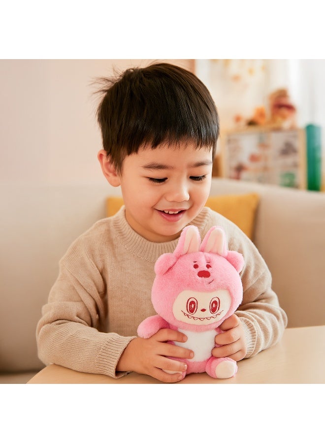 Whimsybun 23Cm Plush Fabric Doll Soft Mini Stuffed Toy With Big Ears And Embroidered Face Labubu Inspired Vintage Bear Kawaii Little Monster Collectible