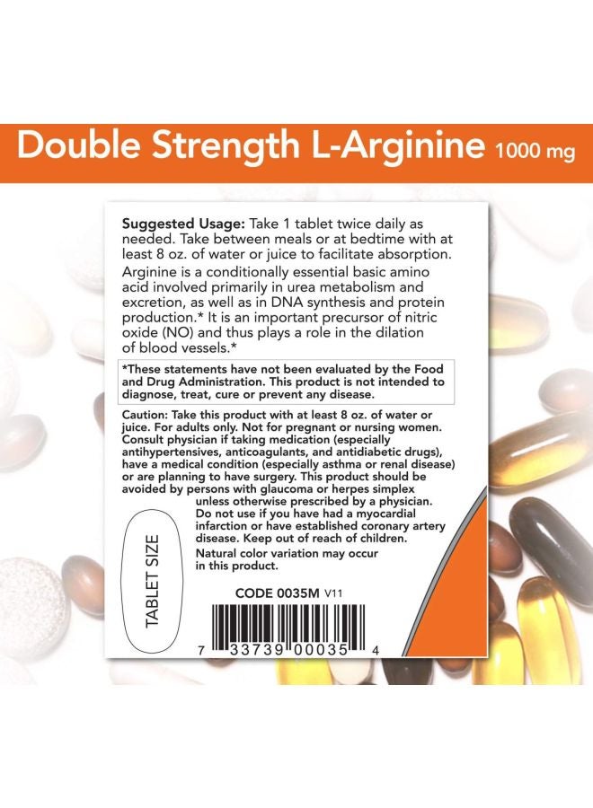 Now Double Strength L-Arginine Tablets
