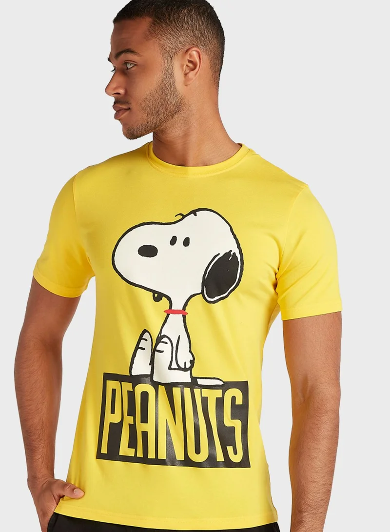 SP Characters Peanuts Crew Neck T-Shirt
