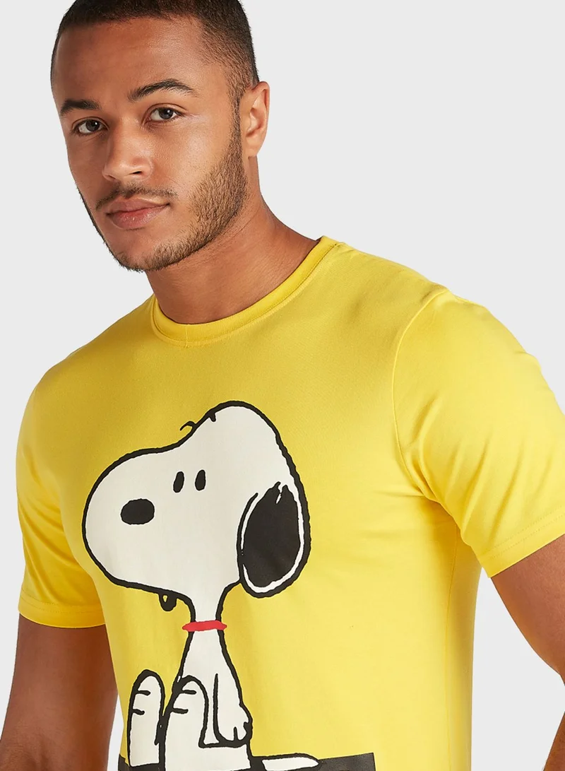 SP Characters Peanuts Crew Neck T-Shirt