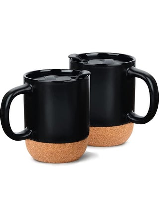 Coffee Mugs Set of 2, Ceramic Mug with Insulated Cork Bottom and Splash Proof Lid, Large Coffee Mug with Handle, Valentines Day Gifts for Men, Women - pzsku/Z467D9DFA1E13B45594E7Z/45/1746385552/e9aa6682-e23e-4f4f-918d-9a97a2a81e09