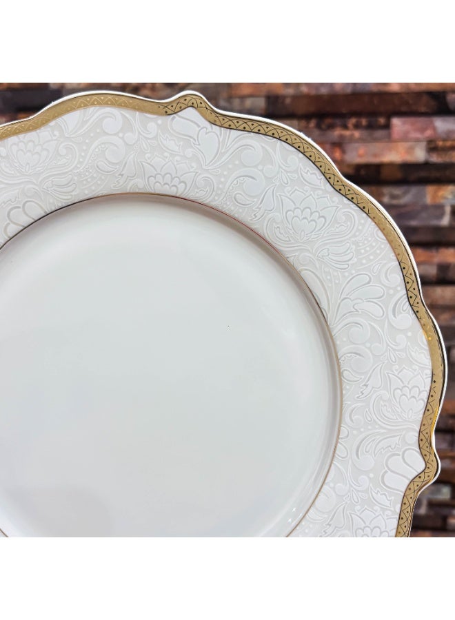 Dania 28-piece porcelain dining set with gold engraving, suitable for 6 people - Image 3