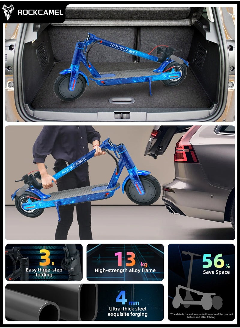 ROCKCAMEL - High-Performance Electric Kick Scooter with 350W Motor Speed of 25 km/h 8.5" Tires 25 km Long Range Dual Brakes Commuting Scooter for Adults and Teens LCD with Smart APP Connectivity - Image 1