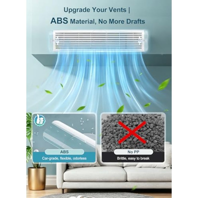 Central Air Conditioning Ceflector, Adjustable Size Split Air Conditioner Deflector, Transparent Panel عاكس هواء مكيف سبليت, Min 60cm Max 100cm, Fit for Central Air Deflector Grilles - Image 5