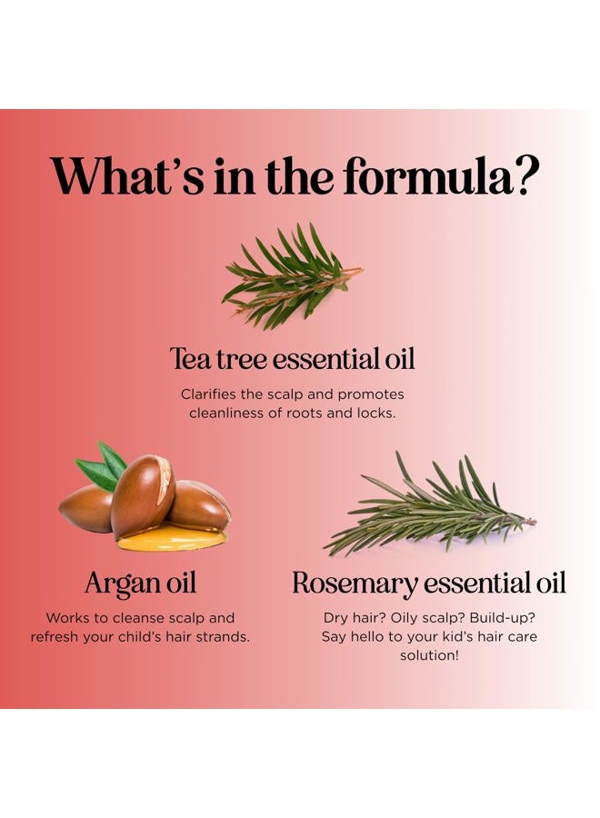 Honeydew Best Anti Dandruff Shampoo For Kids – All-Natural Gentle Tear Free Kid's Shampoo for Dandruff – Itchy Scalp Treatment for Children with Tea Tree Lavender & Jojoba- Sulfate Free for All Ages - Image 4