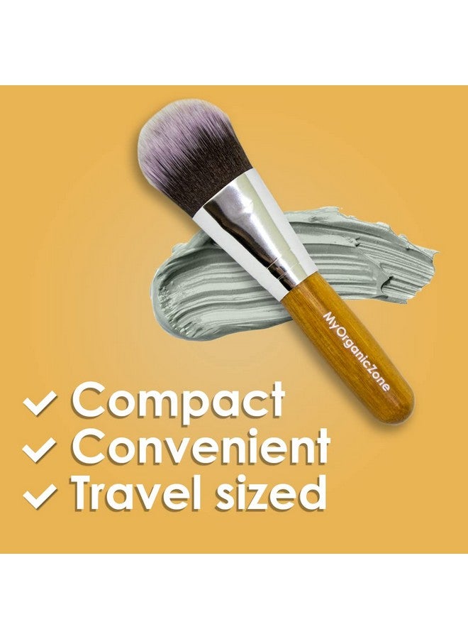 My Organic Zone Face Mask Brush Soft Bamboo Facial Mud Mask Applicator Brush For Applying Facial Mask Use With Facial Mud Masks Peel Off Masks Oils & Makeups (4 Inches Long) - Image 5
