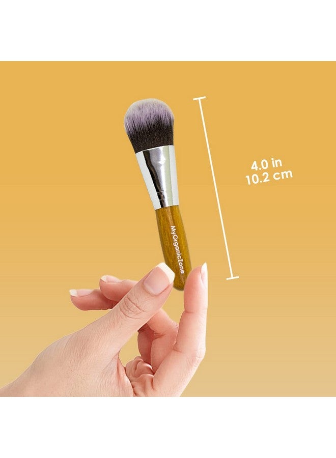 My Organic Zone Face Mask Brush Soft Bamboo Facial Mud Mask Applicator Brush For Applying Facial Mask Use With Facial Mud Masks Peel Off Masks Oils & Makeups (4 Inches Long) - Image 4