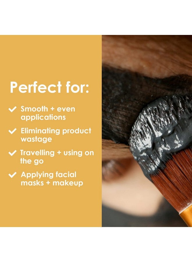 My Organic Zone Face Mask Brush Soft Bamboo Facial Mud Mask Applicator Brush For Applying Facial Mask Use With Facial Mud Masks Peel Off Masks Oils & Makeups (4 Inches Long) - Image 2