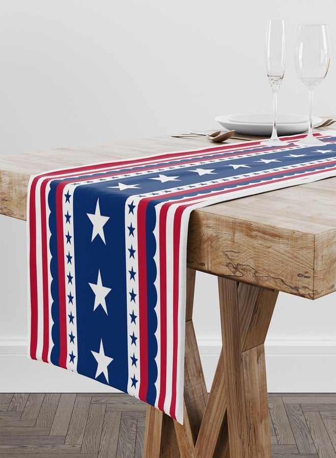 OHOME 4th of July Decorations - Patriotic USA Stars Table Runner for Home | Memorial Day Decorations - Independence Party Supplies - Fourth of July Accessories Decor Indoor Outdoor - Image 3