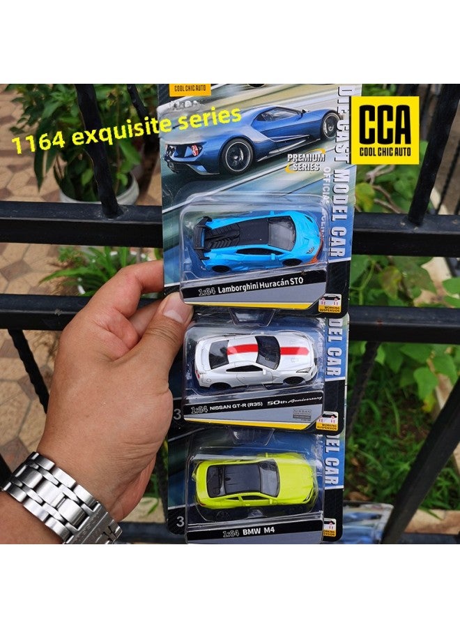 CCA Color Per 1/64 Alloy Car Model A Variety Of Sports Car Racing Simulation Metal Car Pocket Car Sliding Shock Absorber-Color:82014 BMW M4-G82-Green  - Image 5