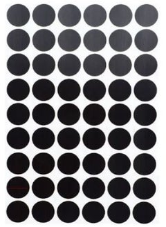 Self Adhesive Melamine Screw Cap Hole Stickers 13Mm x 0.25Mm Black Hd 10 130 Pieces