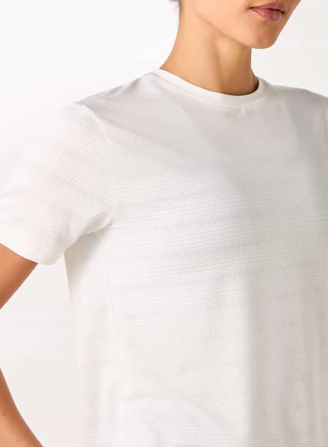 Kappa Kappa Logo Print T-shirt with Short Sleeves and Crew Neck