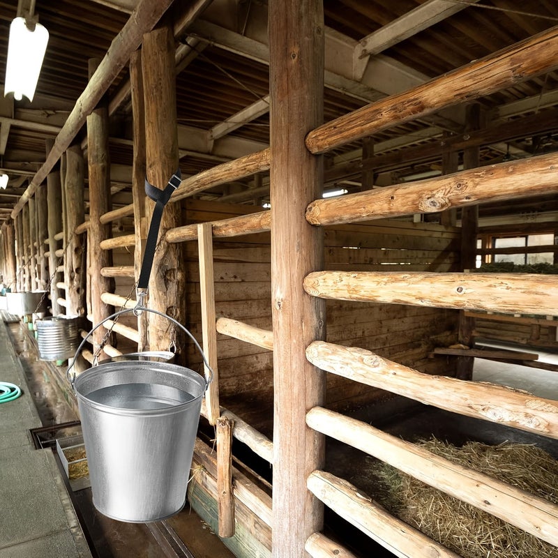 2 Adjustable Nylon Straps For Feeding Buckets Horse Hay Nets Water - Image 5