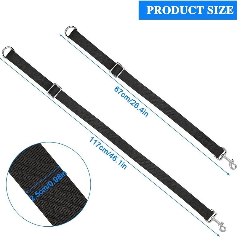 2 Adjustable Nylon Straps For Feeding Buckets Horse Hay Nets Water - Image 2