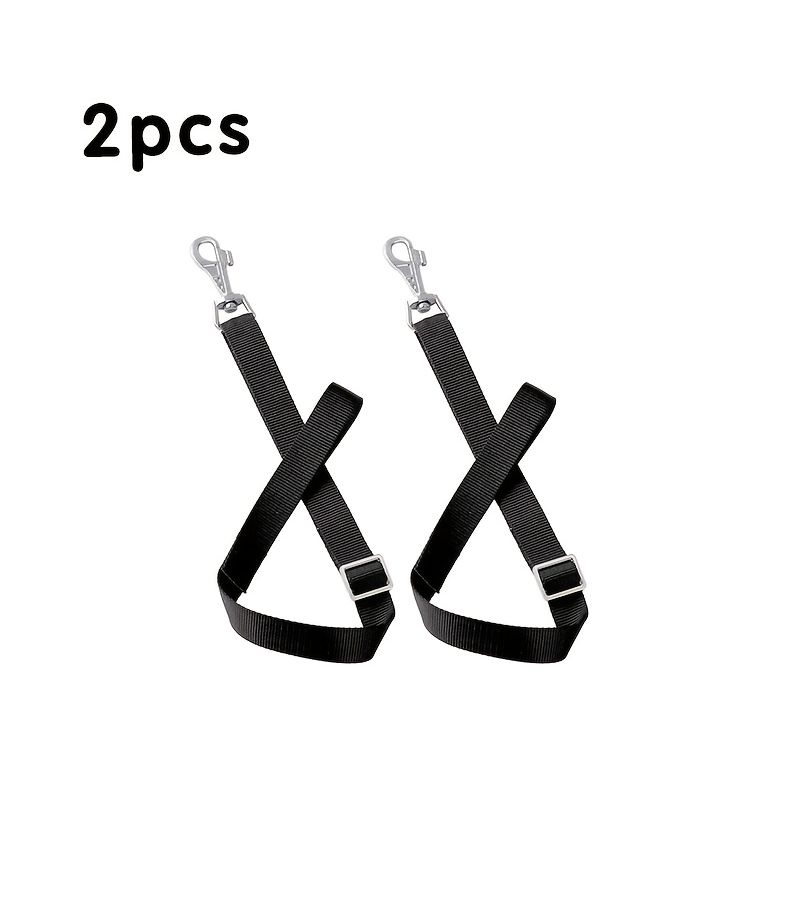2 Adjustable Nylon Straps For Feeding Buckets Horse Hay Nets Water - Image 1