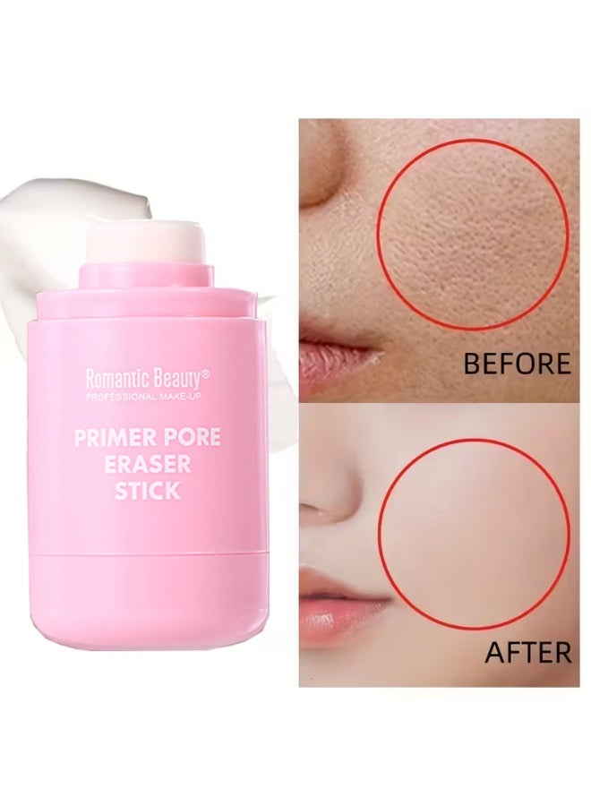 Face Base Primer Stick Gentle Non-Irritating Invisible Pore Makeup Stick - Long-Lasting Oil Control & Moisturizing Primer, Lightweight Base for Perfect ing, Natural, Professional Makeup Primer up to 24 hour hydration, up to 24 hour makeup wear