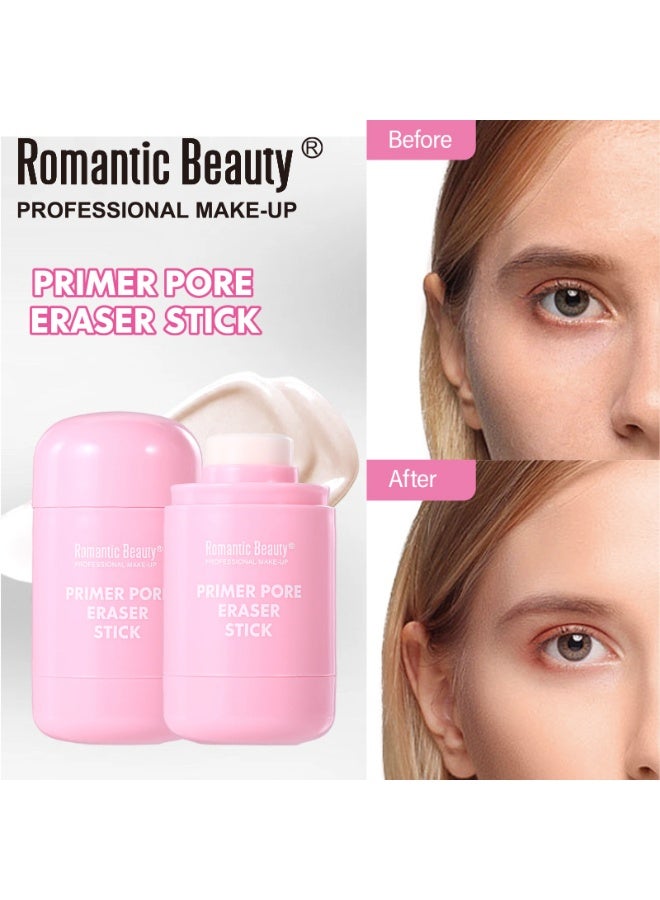 Romantic Beauty Face Base Primer Stick Gentle  Non-Irritating Invisible Pore Makeup Stick - Long-Lasting Oil Control & Moisturizing Primer, Lightweight Base for Perfect ing, Natural, Professional Makeup Primer up to 24 hour hydration, up to 24 hour makeup wear - Image 3