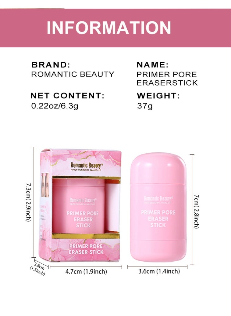 Romantic Beauty Face Base Primer Stick Gentle  Non-Irritating Invisible Pore Makeup Stick - Long-Lasting Oil Control & Moisturizing Primer, Lightweight Base for Perfect ing, Natural, Professional Makeup Primer up to 24 hour hydration, up to 24 hour makeup wear - Image 4
