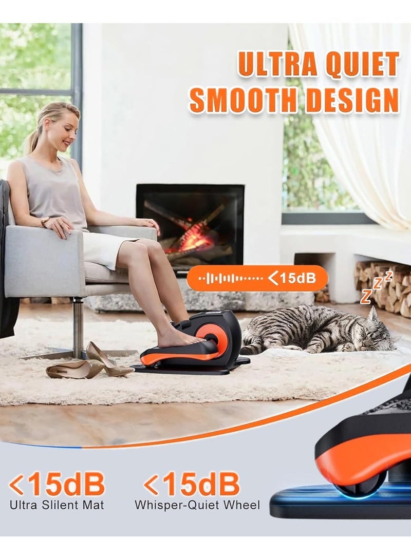 EzzySo آلة المشي الكهربائية معدات تدريب إعادة تأهيل كبار السن آلة دواسة القدم جهاز رياضي إعادة تأهيل السكتة الدماغية وشلل نصفي جهاز بيضاوي مزود بتحكم عن بعد 5 سرعات قابلة للتعديل - Image 4