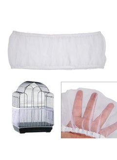 TOPINCN TOPINCN Bird Cage Cover, 4 Colors Parrot Nylon Mesh Net Bird Cage Net Cover for Home(White)  - Image 4