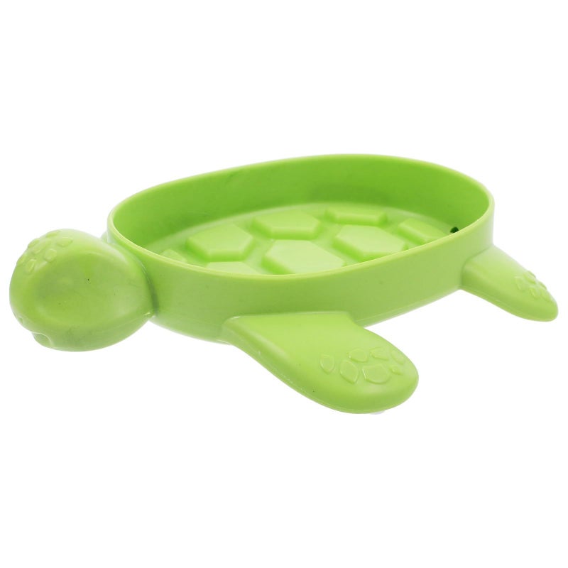 Adorable Turtle Soap Dish With Lid For Bathroom Countertops Sponge Storage Gray - Image 2