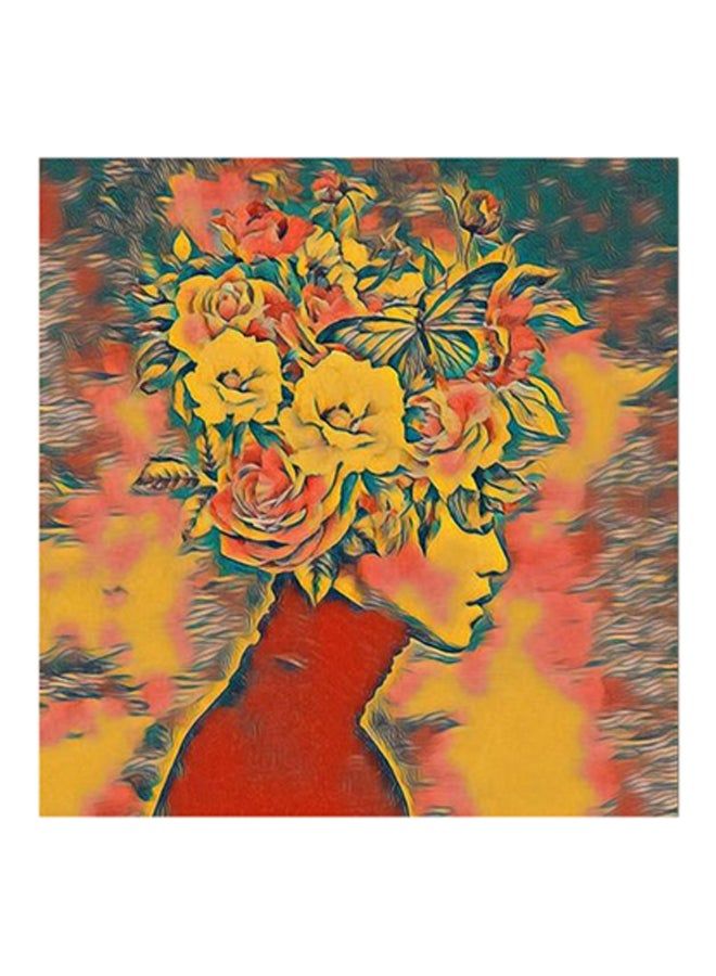 RYN Flowers Crown MDF Wall Art Multicolour - Image 2