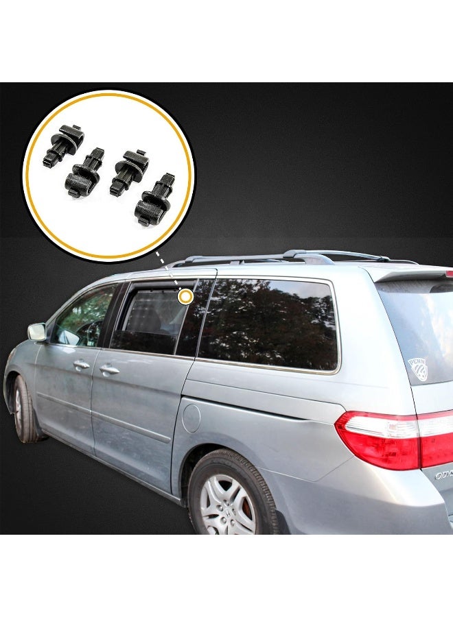 Red Hound Auto 2005-2010 Compatible with Honda Odyssey Black 4 Sun Shade Hook Sliding Door Clip Kit - Image 2