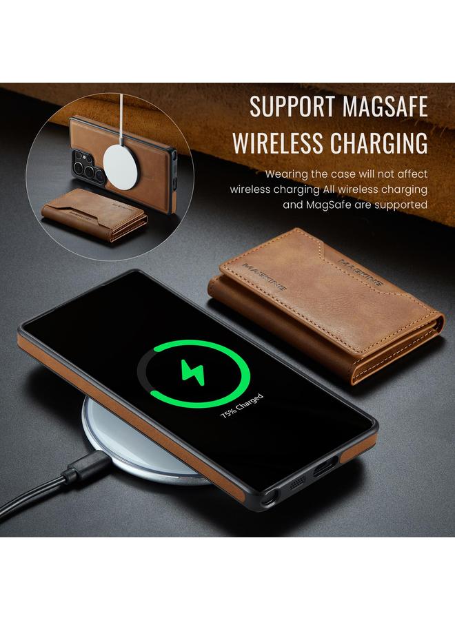 Dg Ming Case For Samsung Galaxy S25 Ultra 5G MAGKING-K2 Series MagSafe RFID Card Bag Detachable Phone Case - Image 3