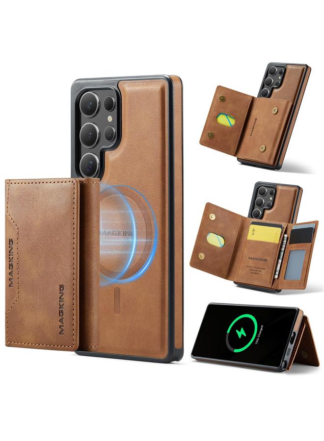 Dg Ming Case For Samsung Galaxy S25 Ultra 5G MAGKING-K2 Series MagSafe RFID Card Bag Detachable Phone Case - Image 1